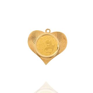 1985 Chinese Panda Gold Coin Pendant