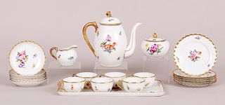 A Nymphenburg Porcelain Tea Set