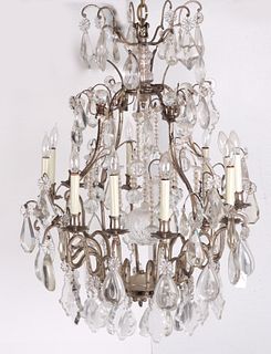 A Baccarat Style Crystal Chandelier