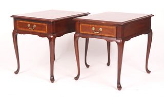 A Pair of Queen Anne Style Nightstands