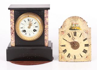 J. E. Caldwell Slate Clock, Wag on the Wall Clock