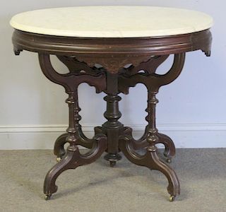 Victorian Marble Top Center Table.