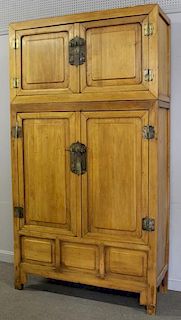 Vintage Chinese 2 Piece Cabinet / Armoire.