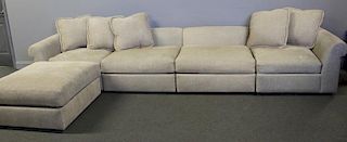Contemporary Upholstered Sectional Sofa.