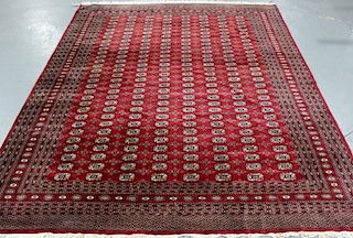 Room Size Silk Blend Bokara Carpet.