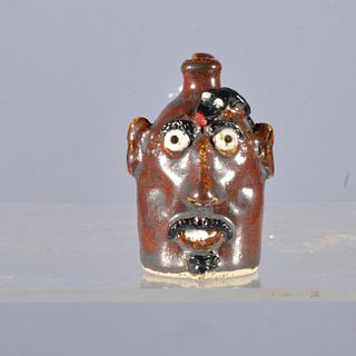 Lucks Pottery Shirley Iscue Mini Snake Face Jug