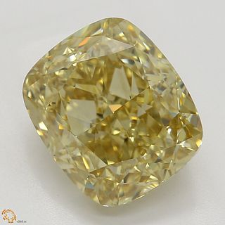 2.51 ct, Natural Fancy Brownish Yellow Even Color, VVS2, Cushion cut Diamond (GIA Graded), Appraised Value: $28,100 