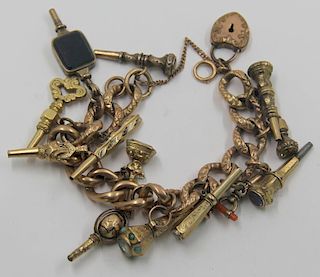 JEWELRY. Unique Victorian Charm Bracelet.