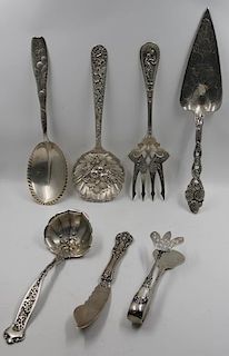 STERLING. Various Grouping of Serving Pieces.