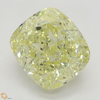 3.81 ct, Natural Fancy Light Yellow Even Color, VVS1, Cushion cut Diamond (GIA Graded), Appraised Value: $70,400 