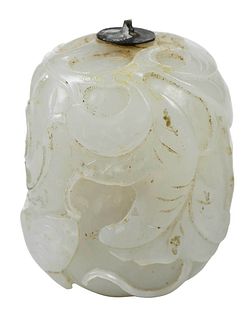 Chinese Gourd Form Jade or Hardstone Snuff Bottle