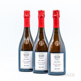 Leclerc Briant Blanc de Blancs Brut Zero 2012, 3 bottles