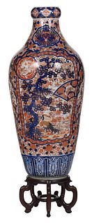 Large Japanese Imari Floor Vase