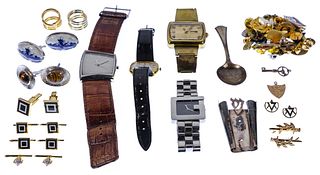 Gold, Silver and Wristwatch Assortment