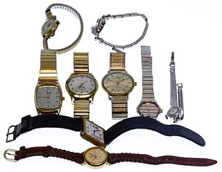 14k Gold and Costume Wrist Watch Assortment