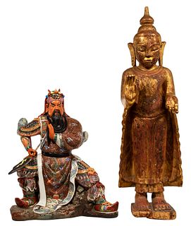Asian Ceramic and Wood Statuary