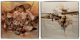 Paco Gorospe (Filipino, 1939-2002) Oils on Canvas