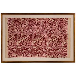William Morris 'Rose and Thistle' Framed Textile