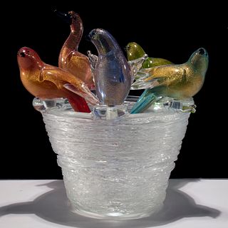 (Attributed to) Zanetti (Italian, 20th Century) Murano Glass Sculpture