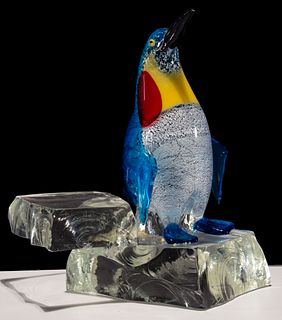 Lucio Zanetti (Italian, 20th Century) Glass Penguin