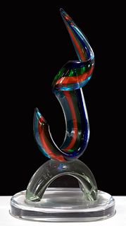 Sandro Frattini (Italian, 20th / 21st Century) Glass Sculpture