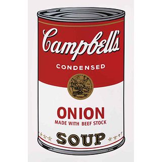 ANDY WARHOL. II.46: Campbell's Tomato Soup, Con sello en la parte posterior. Serigrafía s/ tiraje. 81 x 48 cm. Con certificado.