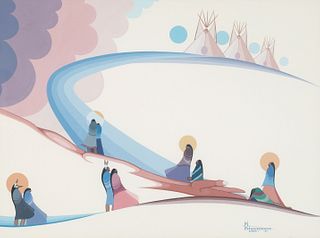 Marcellus Biggoose, Untitled (Trail of Tears), 1981
