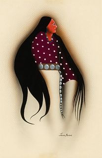 Tonia Redbird, Untitled (Woman in Profile)