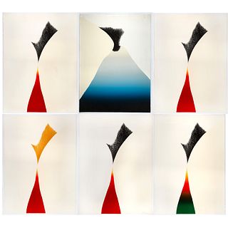 Harold Joe Waldrum, Six Lithographs from "Avian" Series