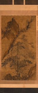 Chinese, Painting of Scholars Viewing a Waterfall, 19th Century