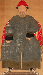 Chinese, Male Ancestral Portrait, 19th Century