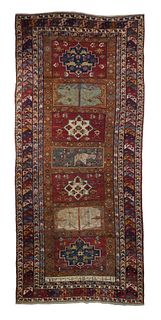 Antique Caucasain Kazak Long Rug, 5’10’’ x 13’8’’