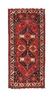 Vintage Shiraz Rug, 4’5” x 9’4”