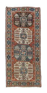 Antique Kazak Rug, 4’ x 9’5”