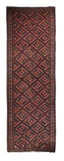 Antique Tribal Yamud Long Rug, 5’4” x 15’6”