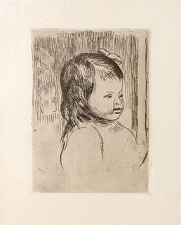 Pierre Auguste Renoir - Buste d'enfant tourne a droite