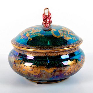 Wedgwood Dragon Lustre Puff Box and Cover