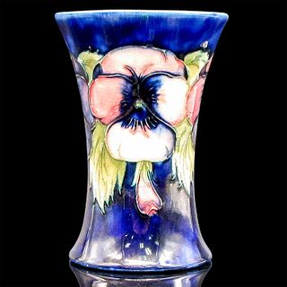 Moorcroft Pottery Trumpet Vase, Pansy