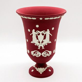 Large Wedgwood Jasperware Wine Footed Vase