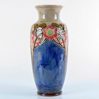 Royal Doulton Tall Vase with Floral Design
