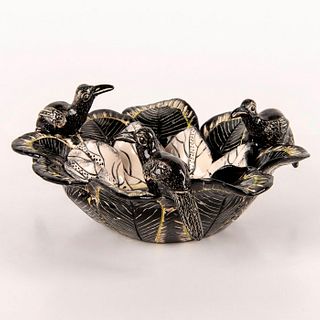 Ardmore Studio Ceramic Flower Bowl with Birds