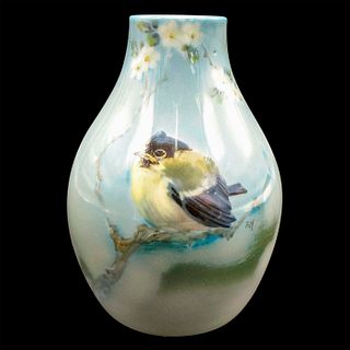 Royal Doulton F. Henri Miniature Titanian Vase, Bird