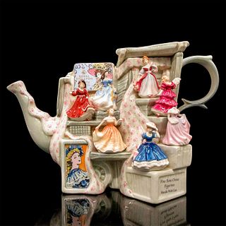 Royal Doulton Cardew Teapot, Tiny Pretty Ladies Market Stall