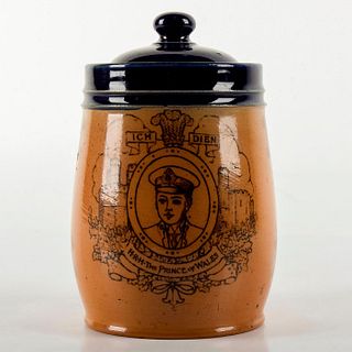 Doulton Lambeth Commemorative Tobacco Jar, King Edward VIII
