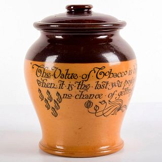 Royal Doulton Stoneware, Lidded Tobacco Jar Humidor