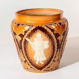 Doulton Lambeth Stoneware Tobacco Jar, Monk