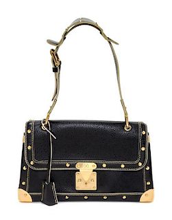 A Louis Vuitton Black Suhali Le Talentueux Handbag, 12.25" x 7" x 3.5".