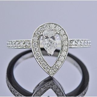 Fred Paris Lovelight GIA Diamond Platinum Engagement Ring