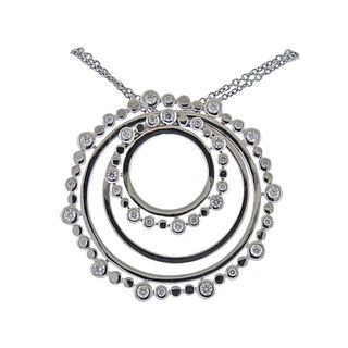 Bucherer 18K Gold Diamond Circle Pendant Necklace