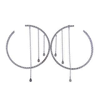 Piero Milano 18k Gold Diamond Circle Earrings